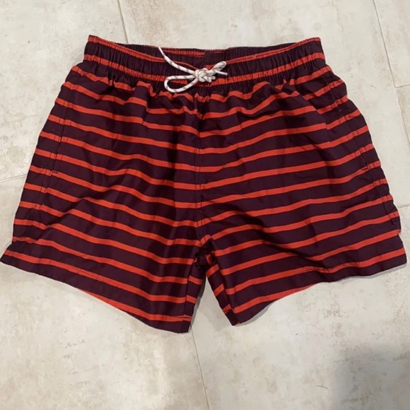 H&M Other - H&M retro red and purple striped mens swim trunks